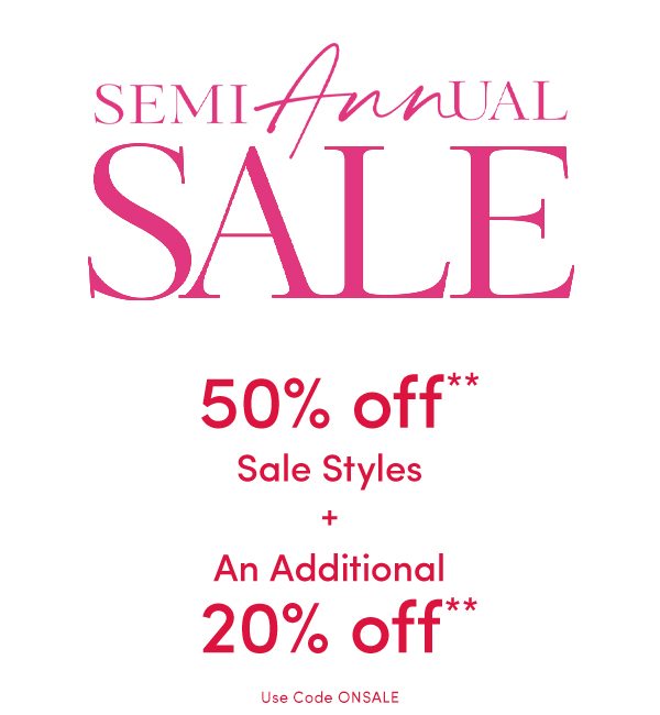 Semi Annual Sale