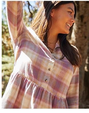 Re-Form Tiered Dress in Dawn Color