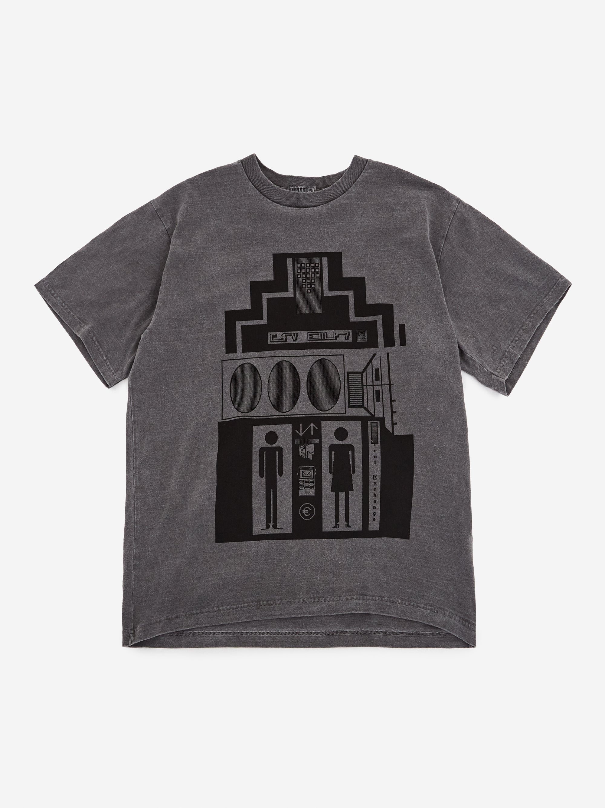 Image of C.E Cav Empt Overdye C4V EMP7 T-Shirt - Charcoal