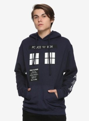 DOCTOR WHO THIRTEENTH DOCTOR TARDIS HOODIE