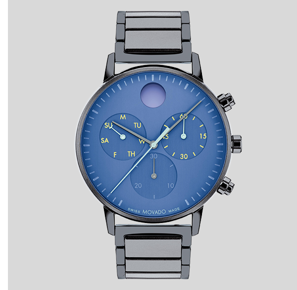 Blue Grey Face Chronograph
