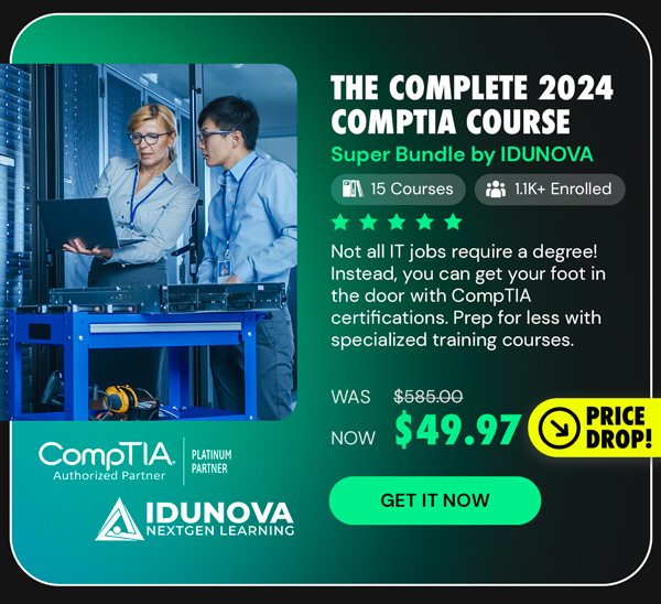 The Complete 2024 CompTIA Course Super Bundle by IDUNOVA