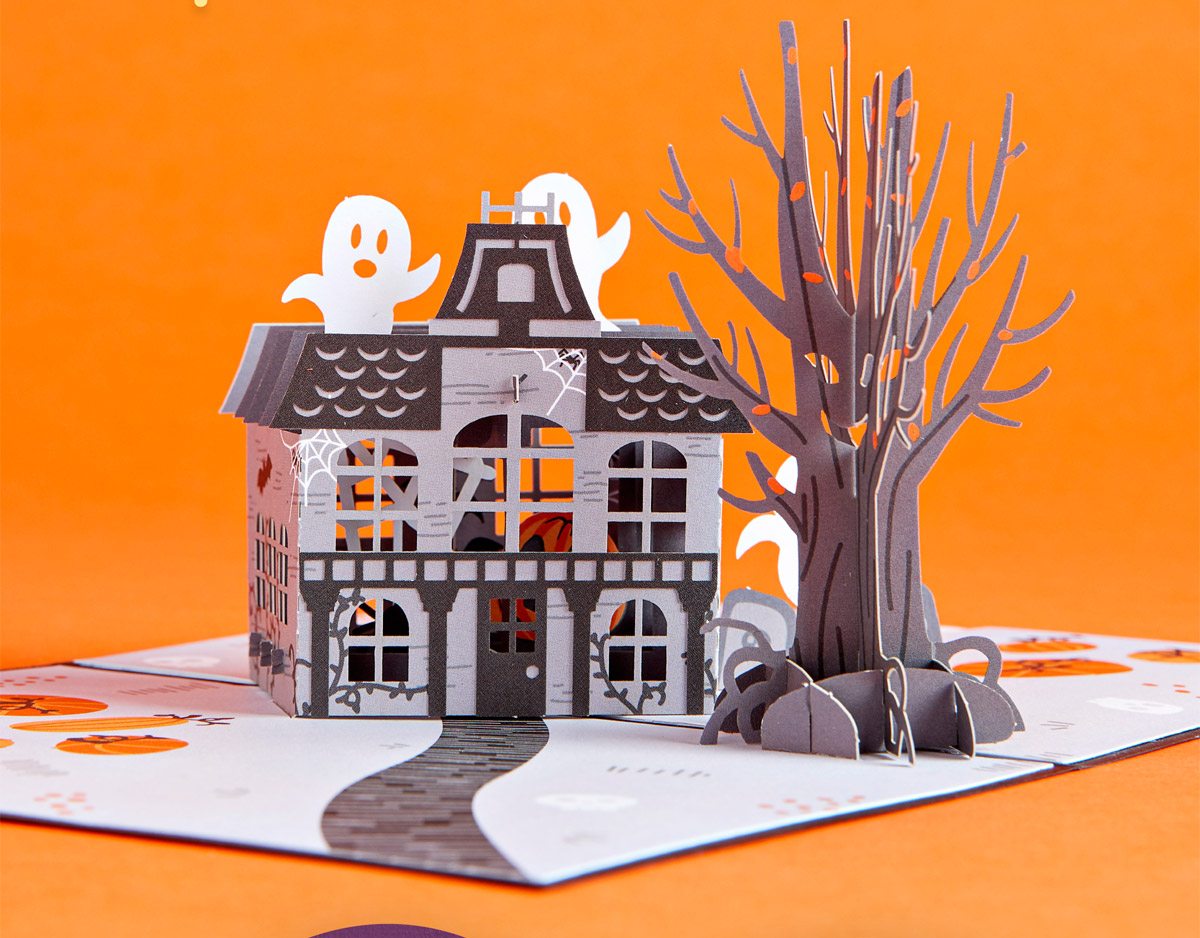 Haunted House. Wish your boo a ghoulish Halloween with our Haunted House design.