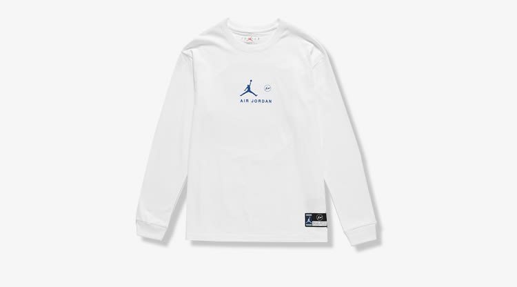 jordan x fragment design fleece crew sweatshirt qs