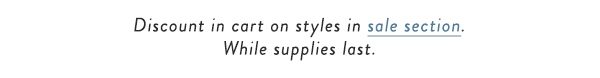 Shop sale.