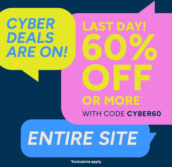 60% off Entire Site with code CYBER60