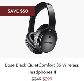 Shop Bose Black QuietComfort 35 Wireless Headphones II