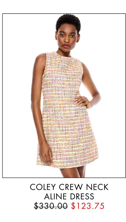 COLEY CREW NECK ALINE DRESS