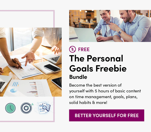 The Personal Goals Freebie Bundle | Better Yourself For Free