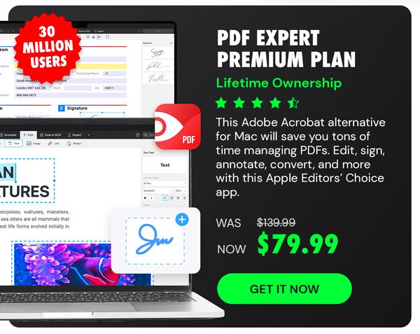 PDF Expert Premium Plan: Lifetime Ownership