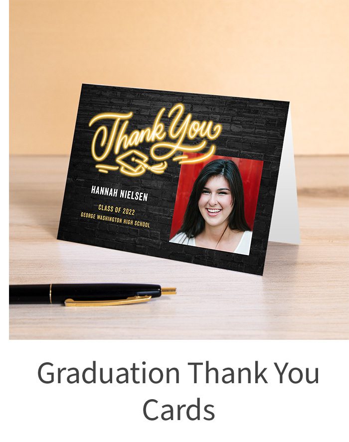 GRADUATION THANK YOU CARDS