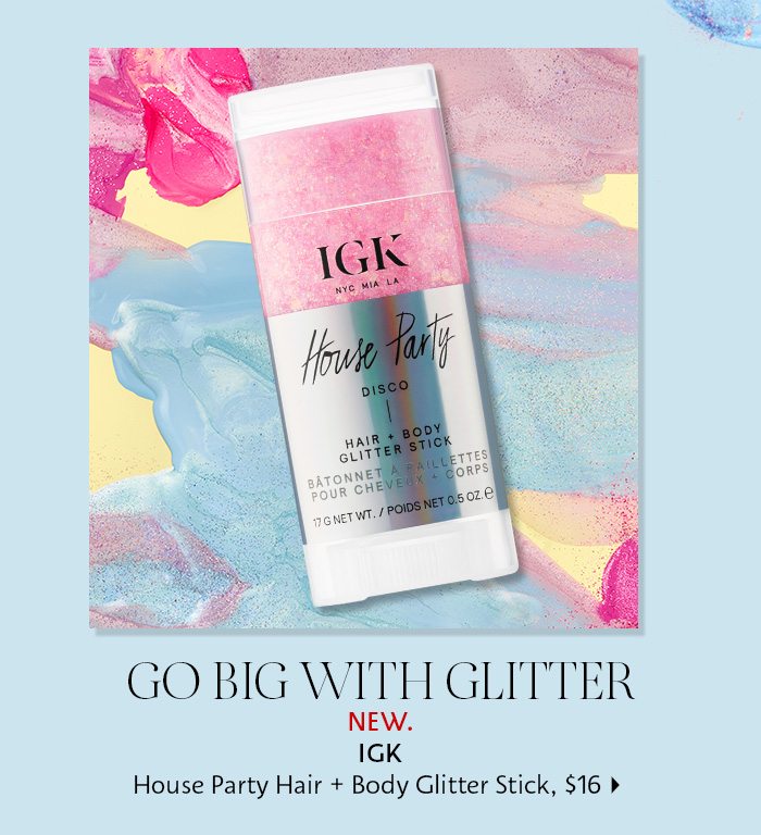 IGK House Party Hair + Body Glitter Stick