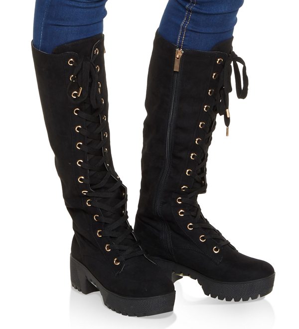 Lace Up Platform Boots