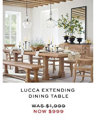 LUCCA EXTENDING DINING TABLE