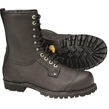 Full-Grain Leather Chain Saw Boots
