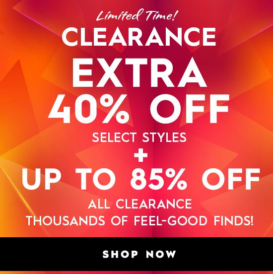 Shop Extra 40% Off Select Styles