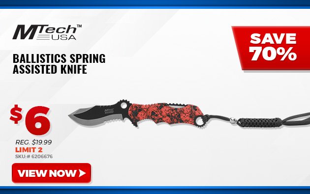 M-Tech USA Ballistics Spring Assisted Knife