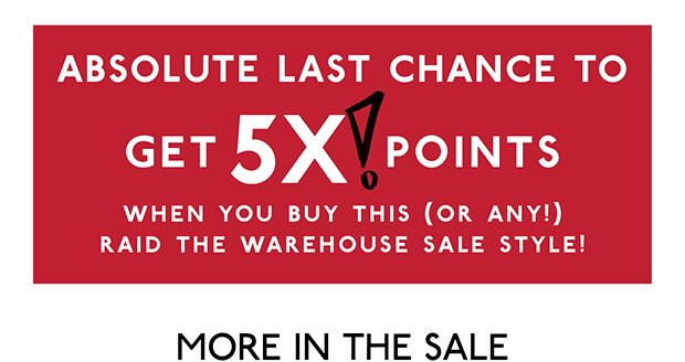 GET 5X! POINTS