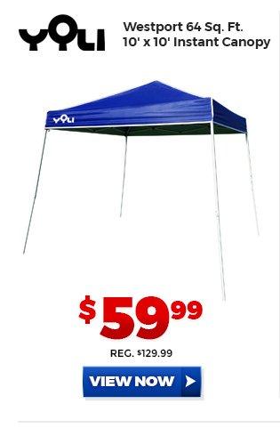 Yoli Westport 64 Sq. Ft. 10' x 10' Instant Canopy