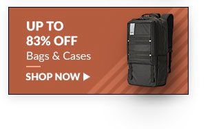 Save up to 83% on Bags & Cases