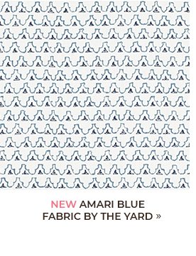 Amari Blue Fabric by the Yard