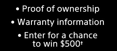 Proof of ownership | Warranty information | And more