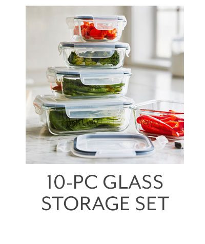 10-Pc Glass Storage Set