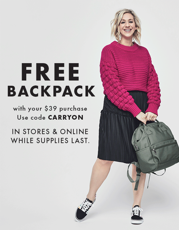 Inside: FREE Backpack 🎒 - DSW Email Archive