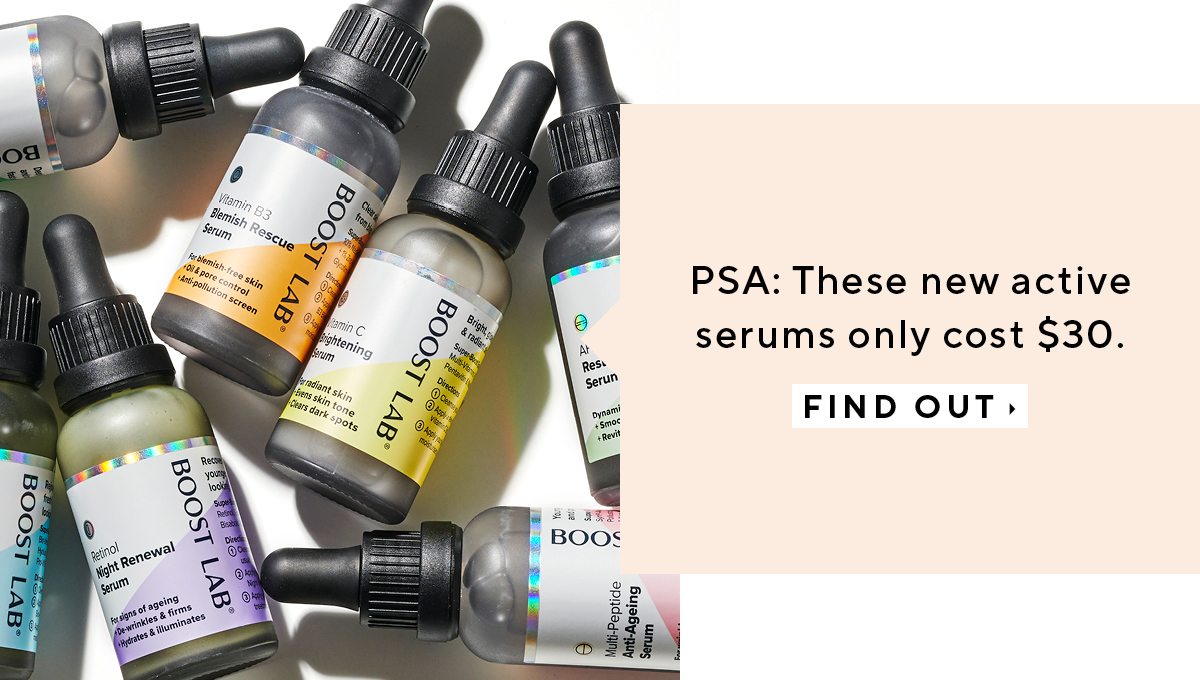 PSA: These new active serums only cost $30. 