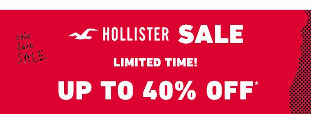 hollister 40 off sale