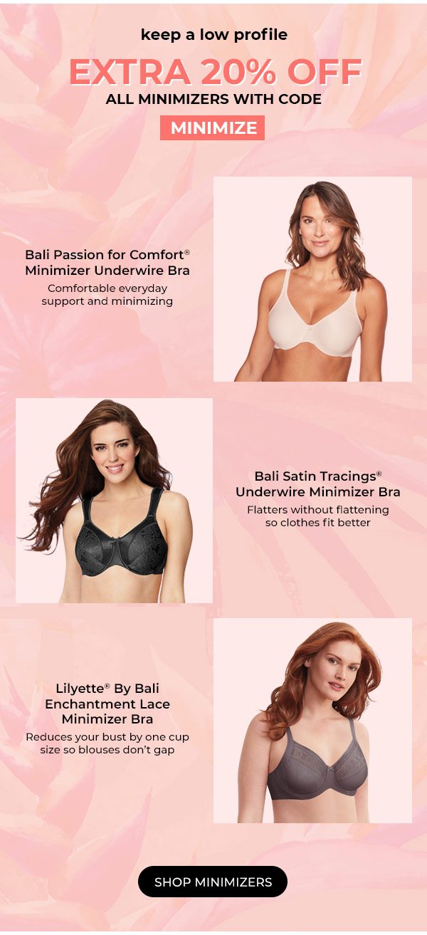 20% off All Minimizer Bras - Turn on your images
