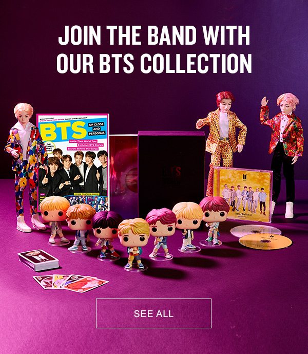 JOIN THE BAND WITH OUR BTS COLLECTION - SEE ALL