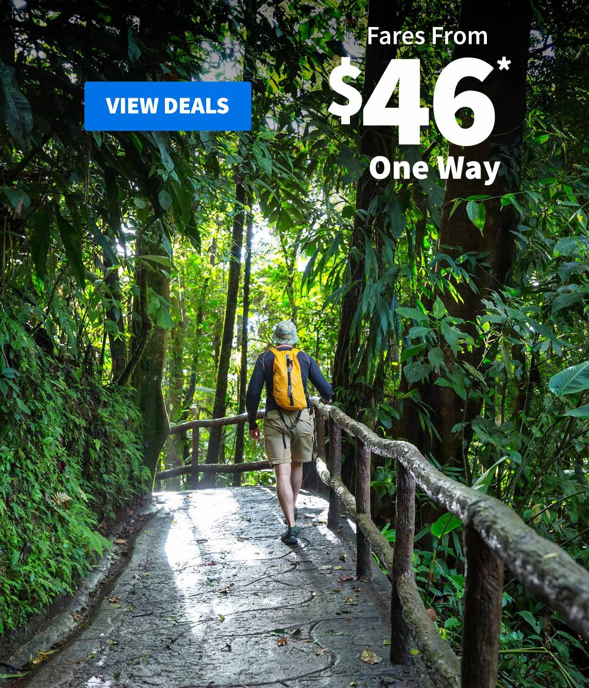 Fares From $46* One Way