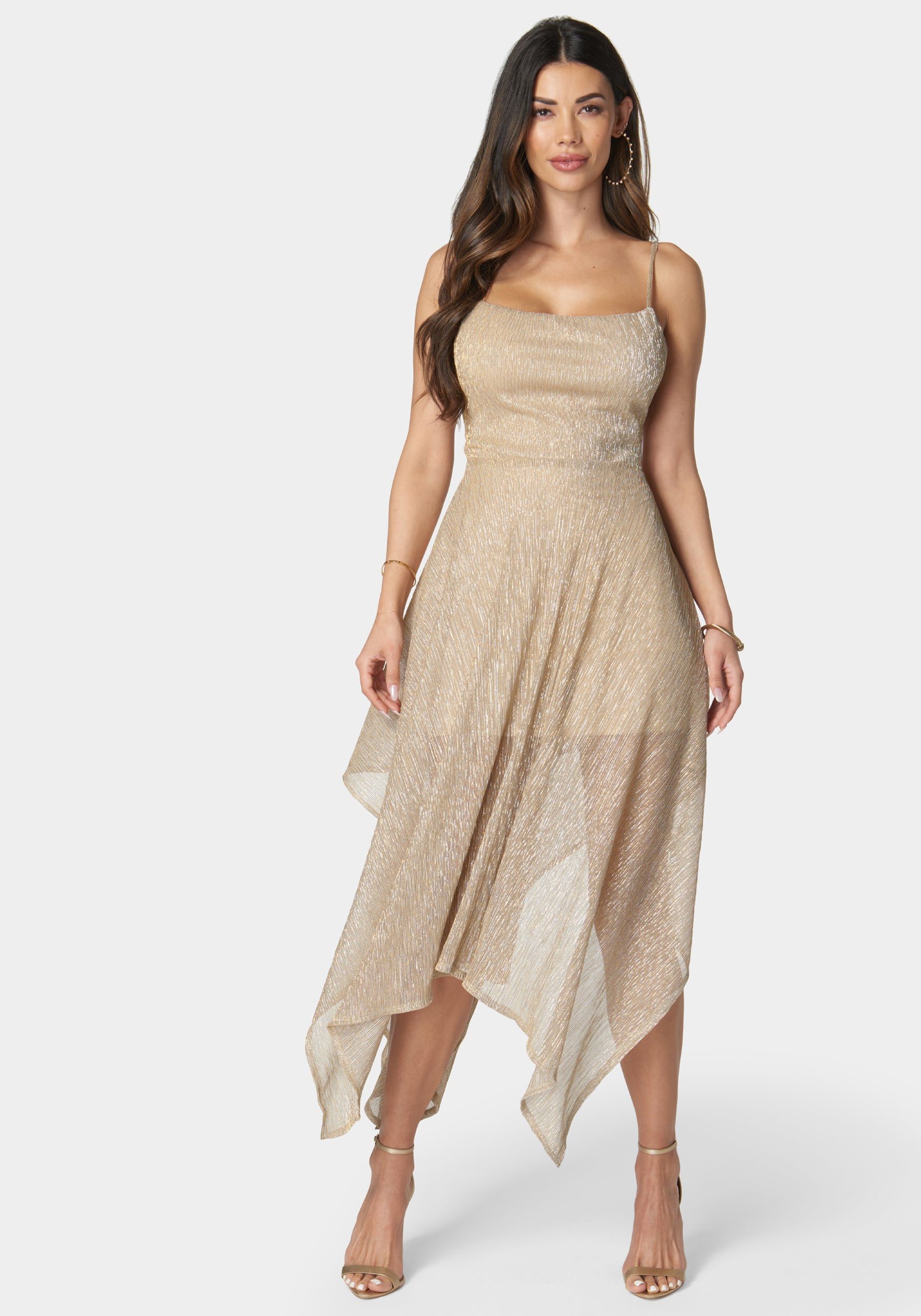 Image of Dolce Pleat Sharkbite Maxi With Tie Back