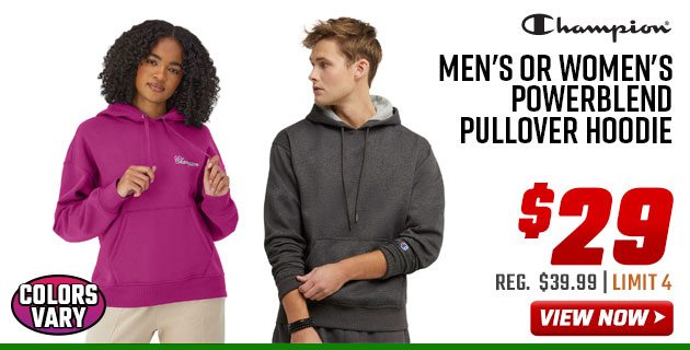 Champion Men's or Women's Powerblend Pullover Hoodie