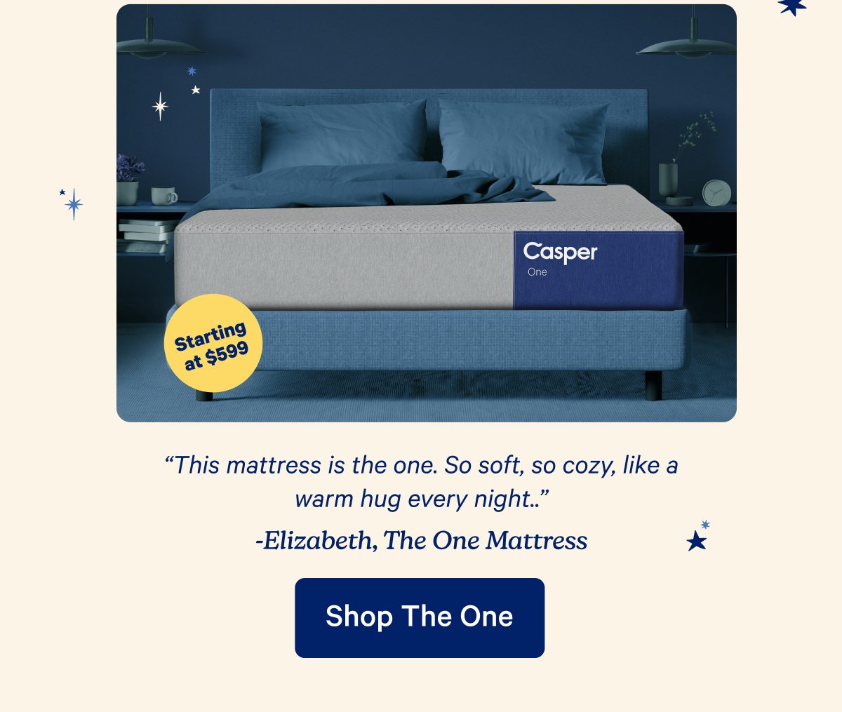 ''This mattress is the one. So soft, so cozy, like a warm hug every night...''