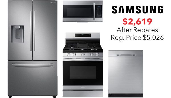 Samsung 27 Cu. Ft. French Door Refrigerator With Gas Range Package