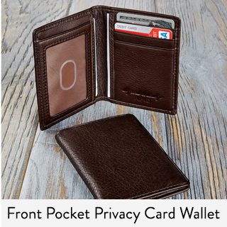 Front Pocket Privacy Card Wallet