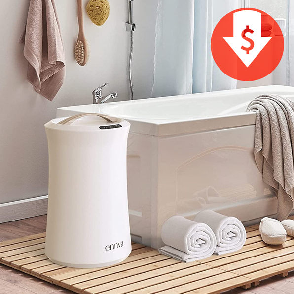 This Ennva Towel Warmer Will Turn Your Bathroom Into a Spa—And It’s 24% Off
