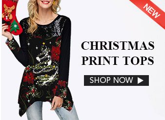 CHRISTMAS PRINT TOPS