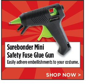 Surebonder Mini Safety Fuse Glue Gun - Easily adhere embellishments to your costume.