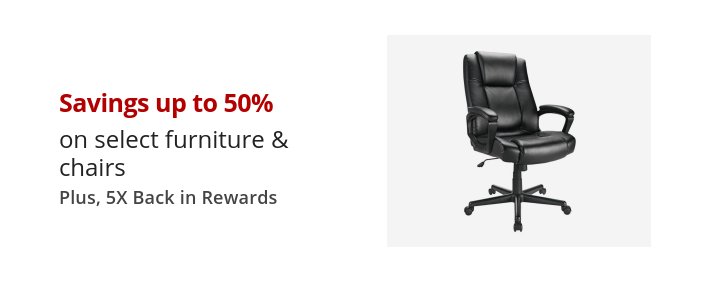 Summer Seating Sale Save up to 50% + 5X Back in Rewards