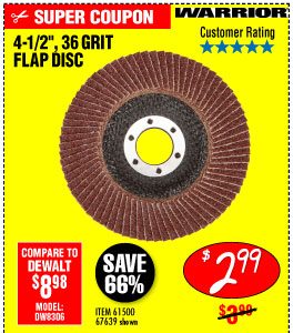 4-1/2 in. 36 Grit Flap Disc