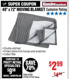 View 40 in. x 72 in. Moving Blanket
