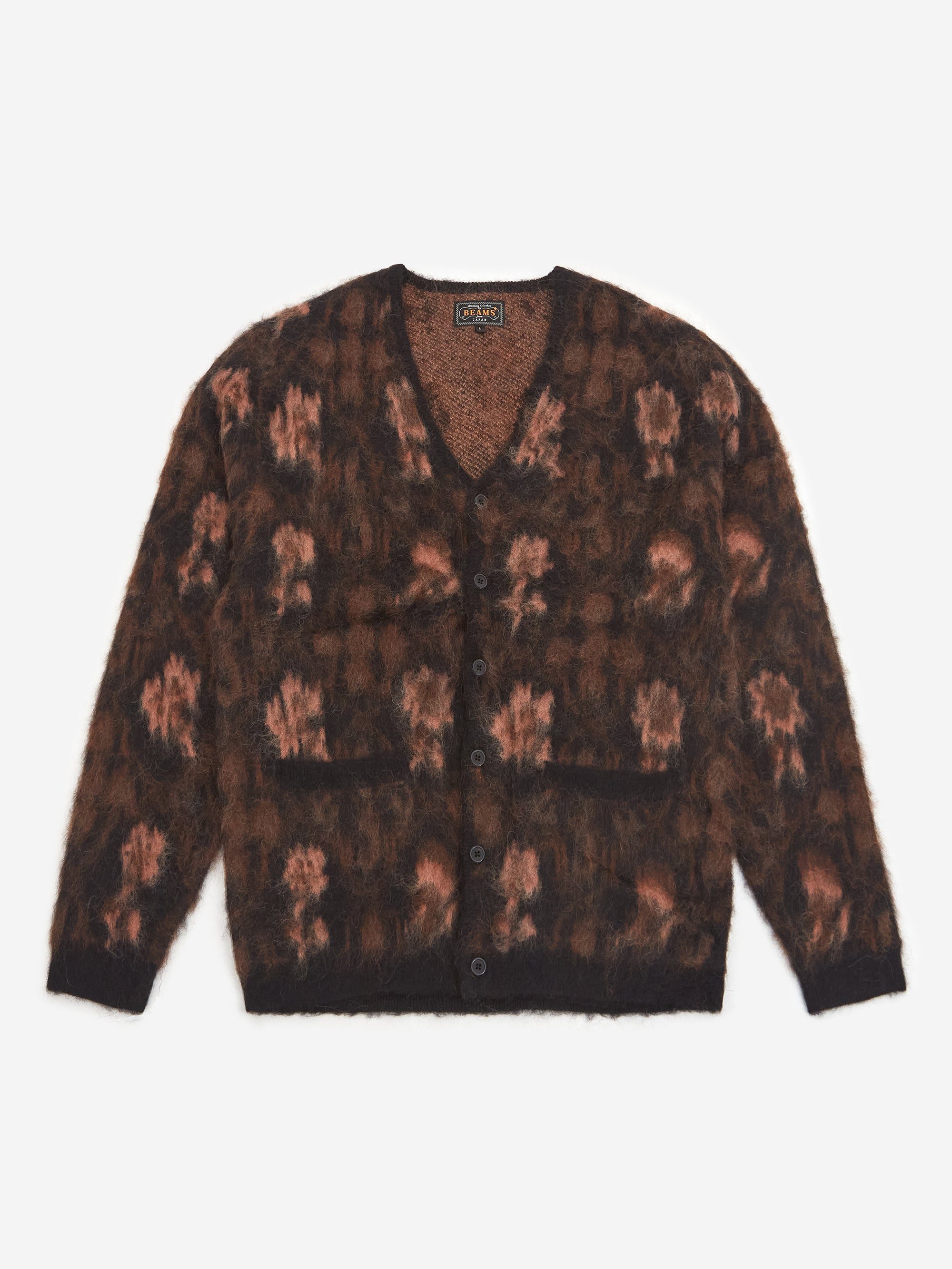 Image of Beams Plus Cardigan Botanical - Black