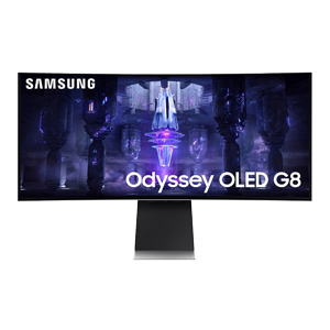 Samsung Odyssey OLED G8 34" 2K WQHD (3440 x 1440) 175Hz Ultrawide Curved Screen Gaming Monitor