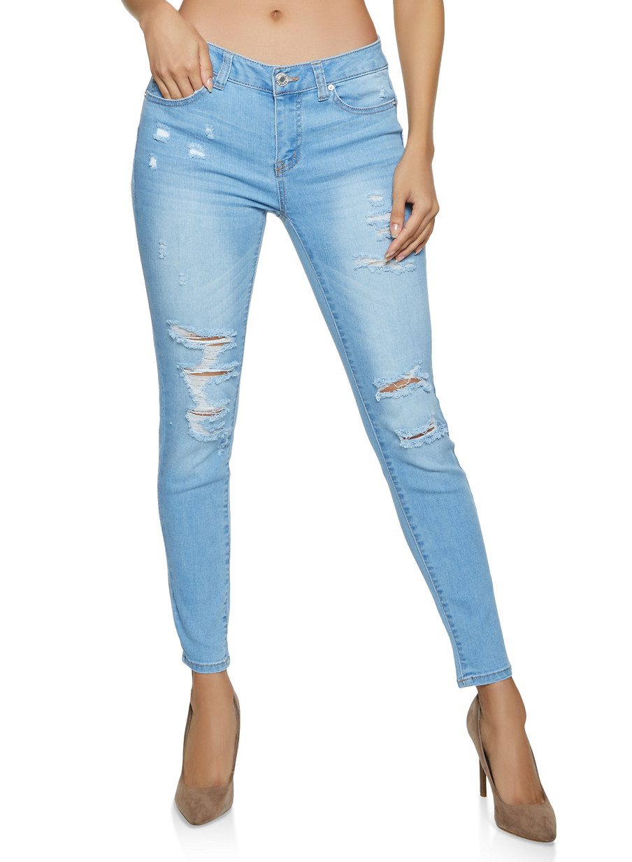 WAX Whiskered Push Up Jeans