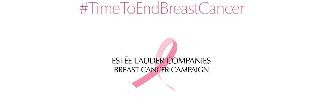 #TimeToEndBreastCancer | Estee Lauder Companies Breast Cancer Campaign.