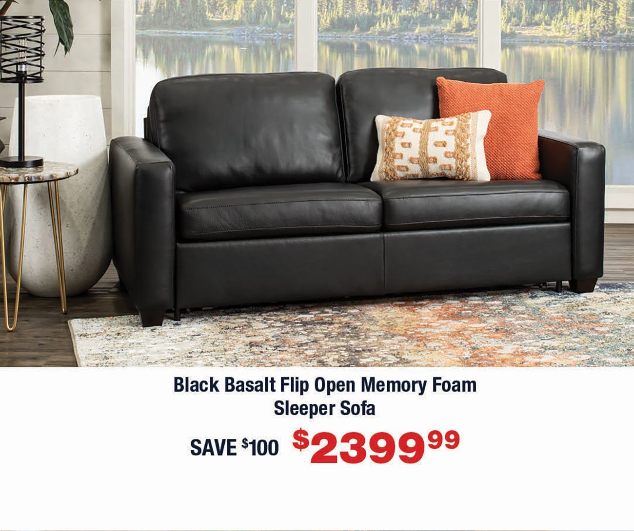 Black-Basalt-Flip-Open-Memory-Foam-Sleeper-Sofa