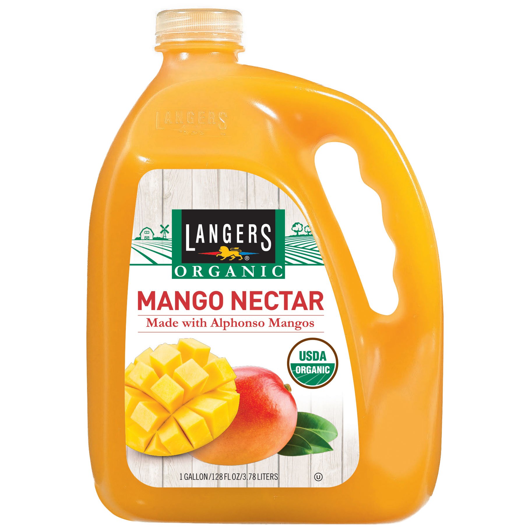 Langers Juice Alphonso Mango Nectar, 128 Fluid Ounces.
